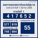 ตรวจหวยงวด1มีนาคม2566